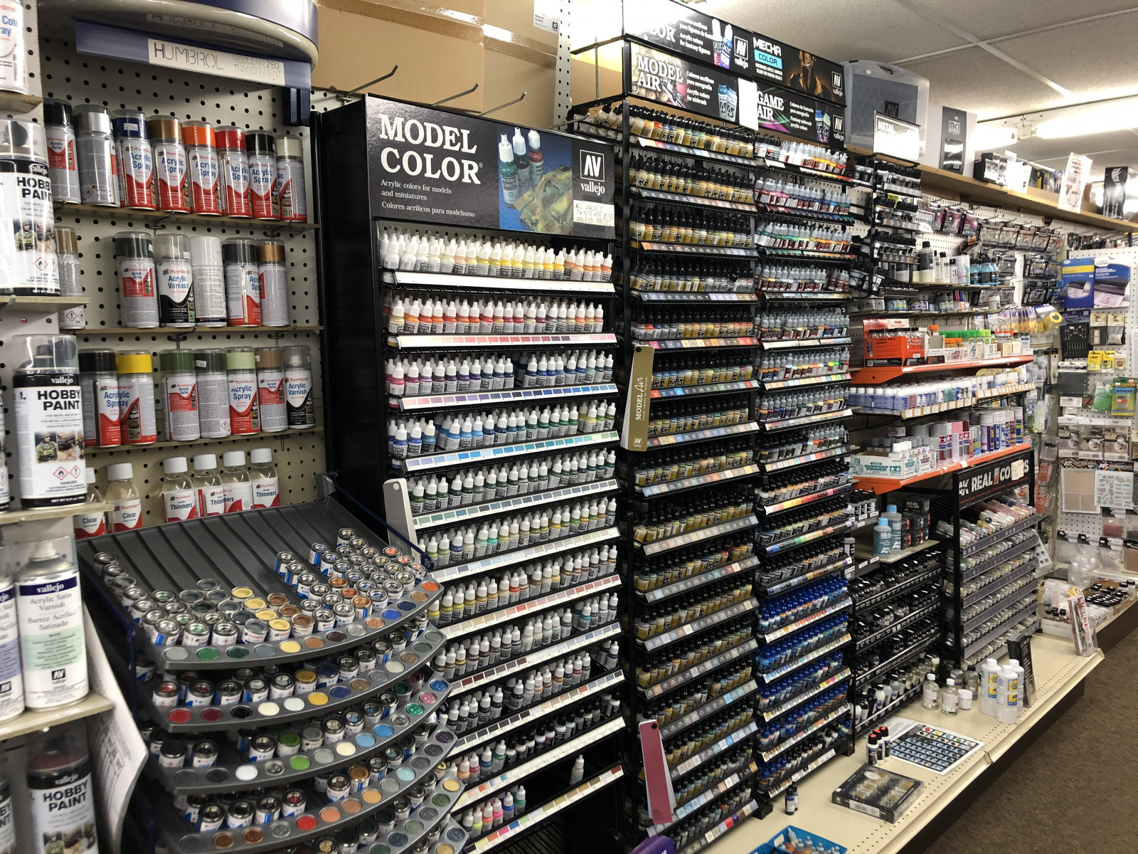 Model Paint Section 1 AAA Hobbies
