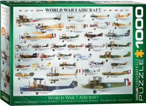 WWI Aircraft Collage Puzzle (1000pc) – Eurographics Puzzles ERG-60087